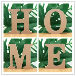1pc 10cm Wood Color Wooden Letters Alphabet DIY Word Letter Art Crafts Standing Name Design Party Wedding Home Decor 3.94 Inches