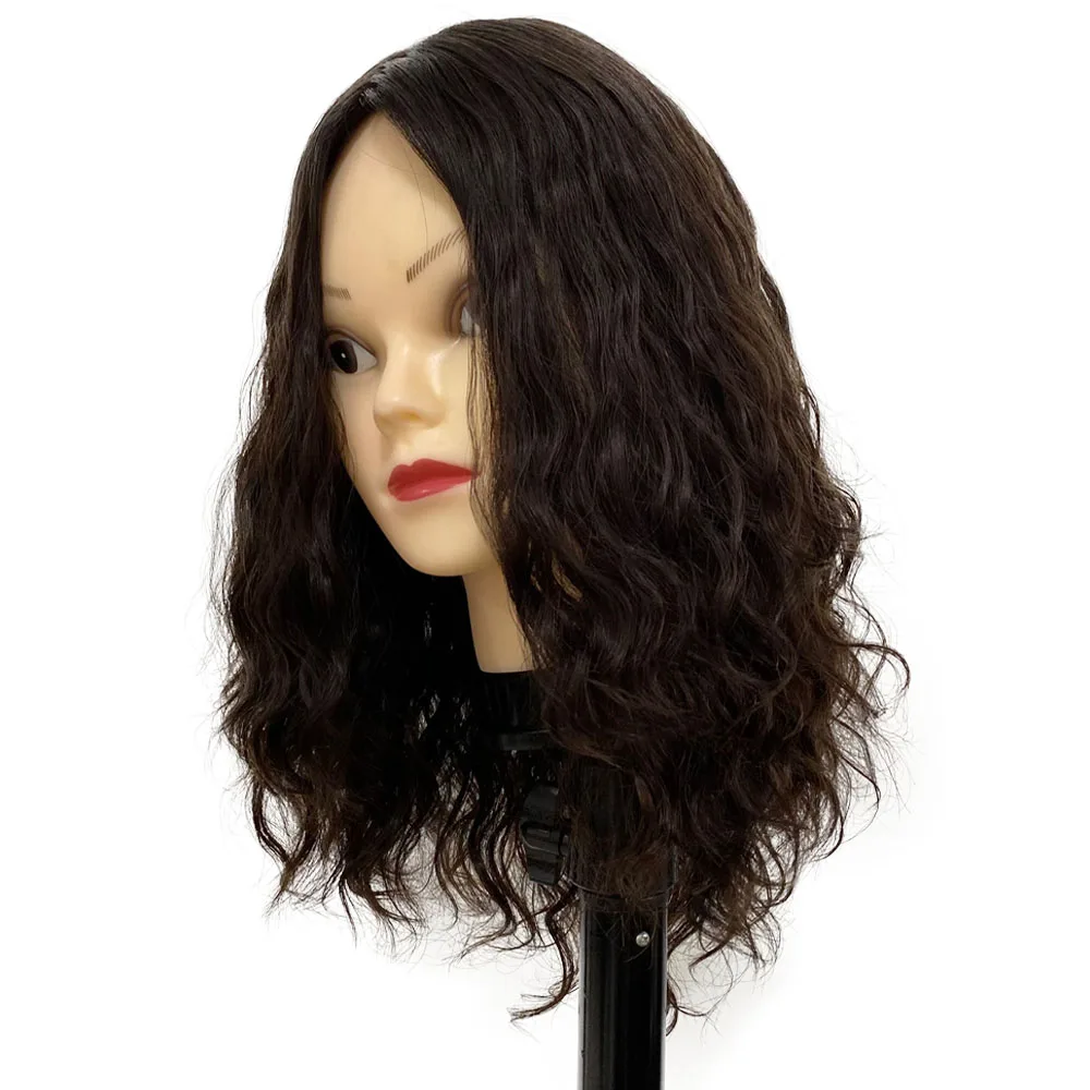 Virgin European Human Hair Jeiwsh Wig for White Women Silk Base Layer Kosher Wig Sheitals Silk Top None Lace Wig Natural Wave