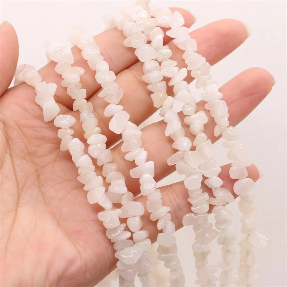 Natural Gem Stone Beads Chip Crystal Agates Tiger Eye Irregular Gravel Beads for DIY Charm Bracelet Necklace Jewelry Making 15''