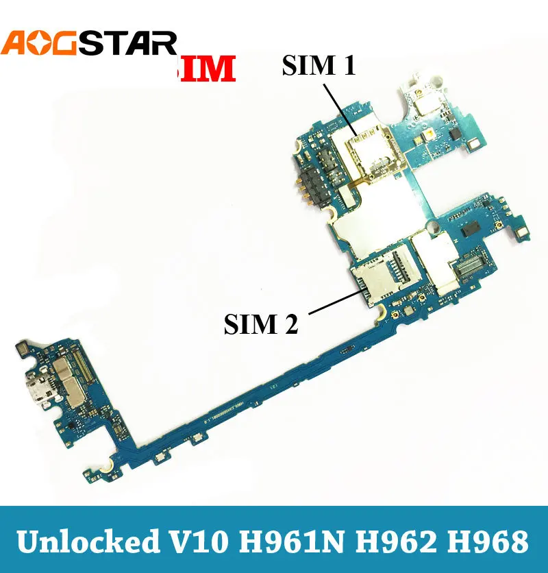 

Aogstar Unlocked Dual Sim Mobile Electronic Panel Mainboard Motherboard Circuits Flex Cable For LG V10 H961 H962 H968