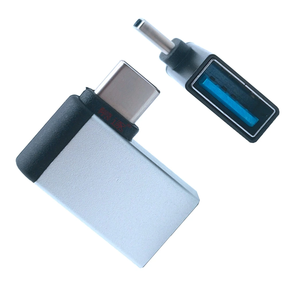 USB C ถึง USB 3.0อะแดปเตอร์อลูมิเนียม USB 3.0หญิง90องศา3.1ประเภท C Converter สำหรับสมาร์ทโฟนไดรฟ์