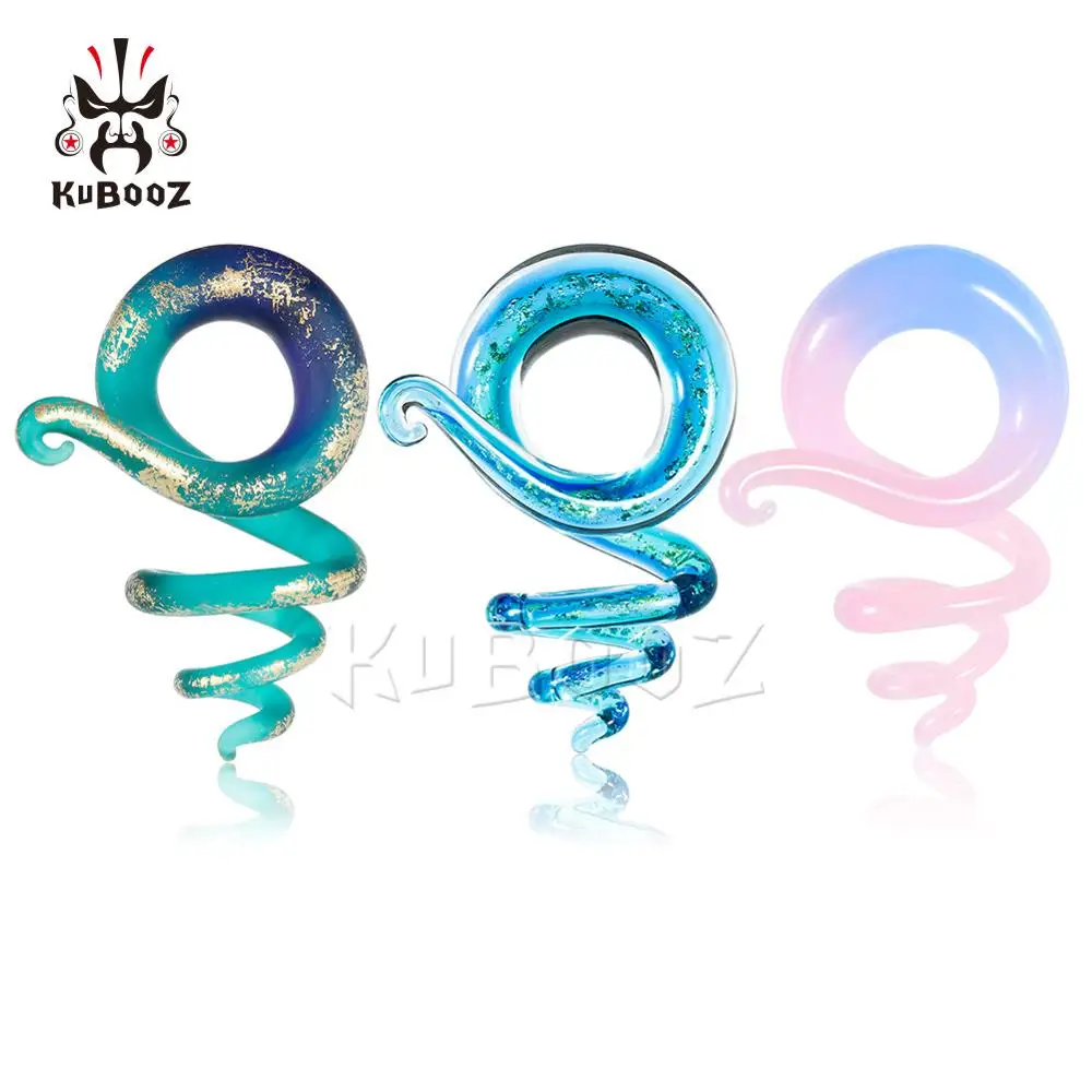 

Wholesale Price Colorful Spring Ear Piercing Tunnels Gauges Expanders Ear Strechers Flesh Body Jewelry Earring Plugs 20PCS