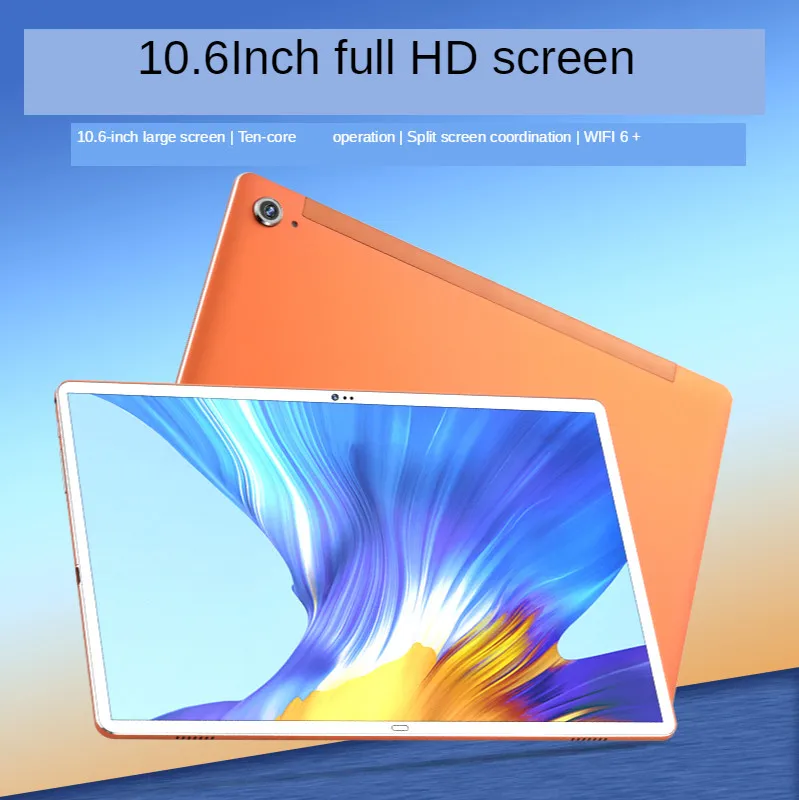 10,6 Inch Tablet PC 1920x1280 Pcs10 деко Core 6 ГБ Оперативная память 128 Гб Встроенная память 4 аппарат не привязан к оператору сотовой связи Телефонный звонок 13MP Камера 2,4G + 5g Wi-Fi планшетный ПК с системой андроида и 8,0