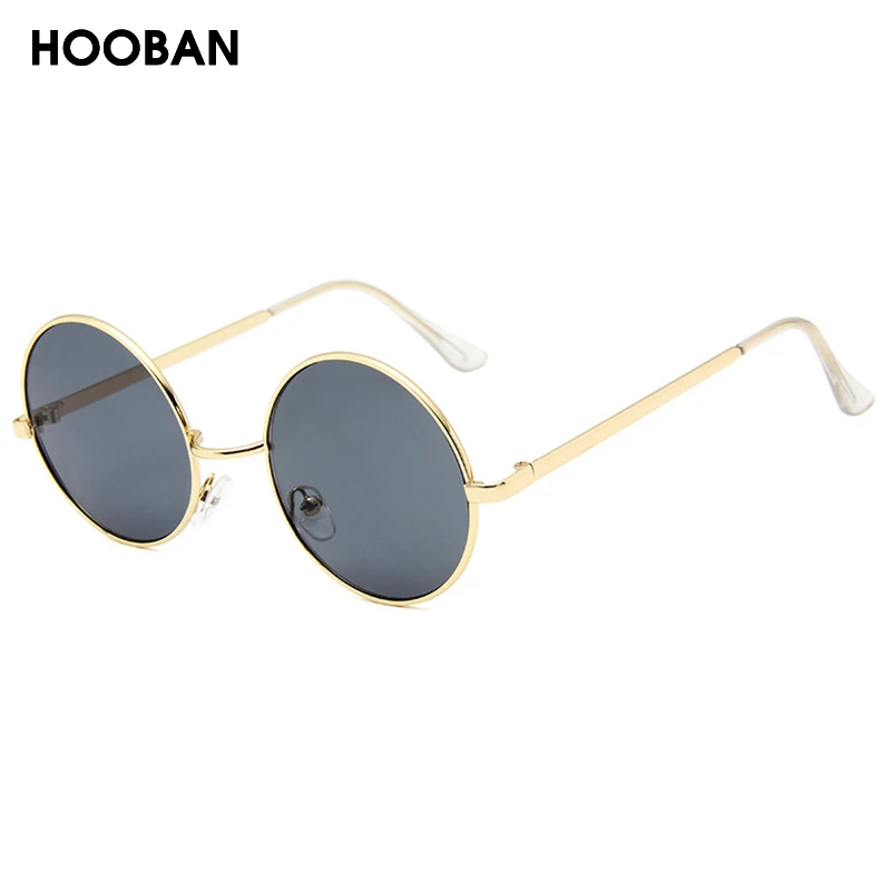 HOOBAN Classic Round Women Men Sunglasses Fashion Candy Color Sun Glasses Female Male Luxury Circle Eyewear Shade UV400