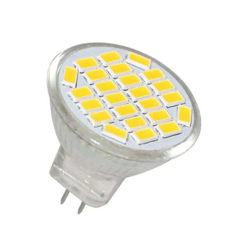 10 Pçs/lote 12V 24V 5730SMD 24 7W MR11 GU4 Mini LED Spotligh Lâmpadas LEDs Brilhante Fresco Quente Branco Lâmpada Substituir 40W Luz Halógena