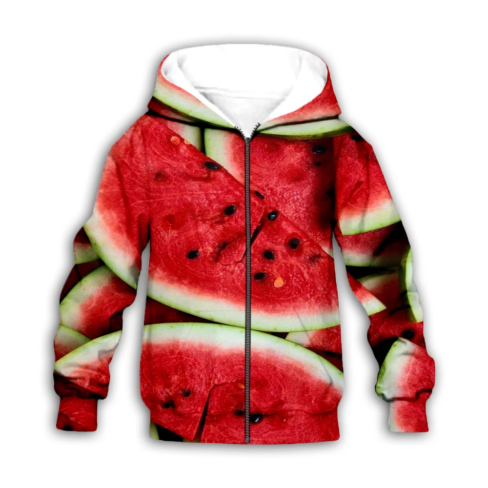 Watermelon 3d printed Hoodies family suit tshirt zipper Pullover Kids Suit Sweatshirt Tracksuit/Pant Shorts