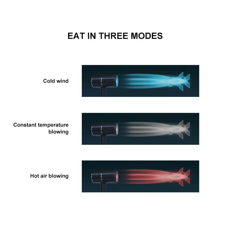 Secador de cabelo elétrico do agregado familiar anion proteção do cabelo silencioso energia quente/frio ar hari hurtless