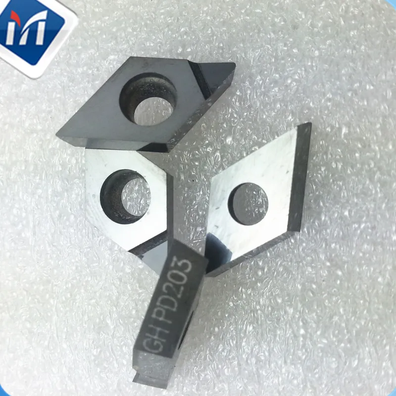 Imagem -05 - Diamante Pcd Dcmt11t304 Dcmt 11t308 Dcmw Ferramentas de Torno Indexáveis Inserir Placas de Torneamento Cortador de Corte Pkd