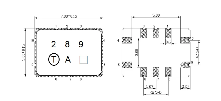 100% NEW 1PCS TA0289A 289 7050 159.0125MHz SMD 7.0*5.0 mm TA155FD 155 155MHz  SMD 5*5MM TA0377A 377 169MHz TA0168A 168 163MHz