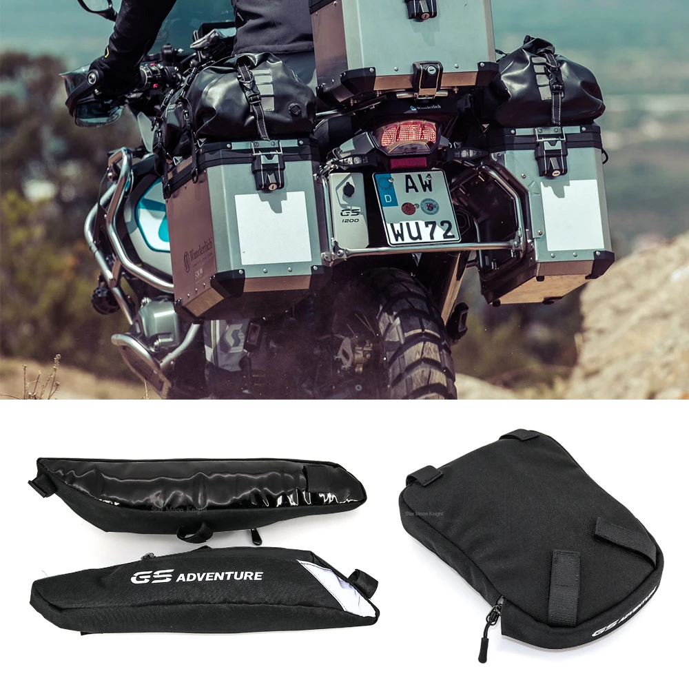 For BMW R1200GS ADV LC R1250GS Adventure Motorcycle Box Rack Side Bag Luggage Rack Travel Place Waterproof Passenger Handle Bags