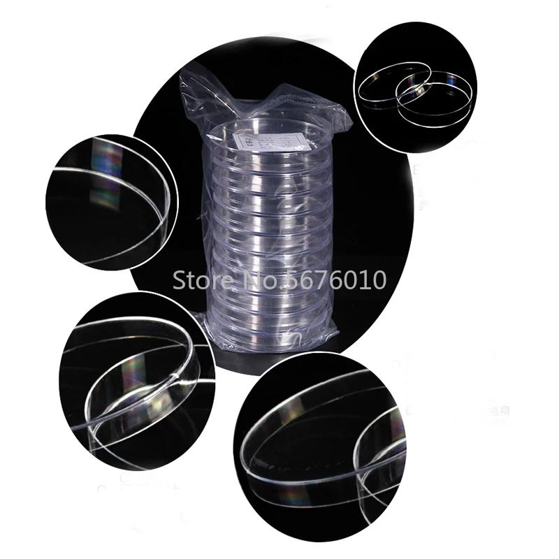 50pieces/pack Lab 35mm Disposable Plastic Petri Dish Laboratory Equipment Culture Dish