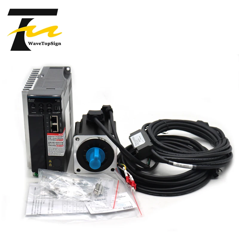 Imagem -06 - Wavetopsign Delta Servo Motor Kit b3 Série 750w Asd-b30721-e Ecm-b3m-ca0807rs1 Ecm-b3m-ca0807ss1 2.4nm 3000rpm com Cabo 3m