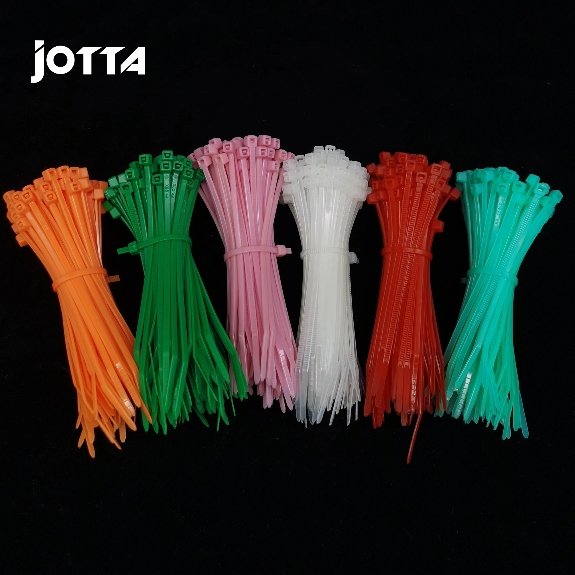 100pcs Cable Ties 3mm*100mm Self-Locking Nylon Wire Cable Zip Ties White Black Organiser Fasten Cable