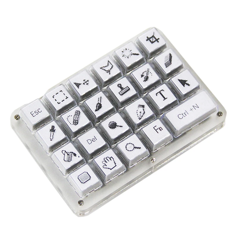 Ps Keyboard RGB Backlight New Macro Mechanical Type C USB Designer Photoshop edit Keycap Mx Switch