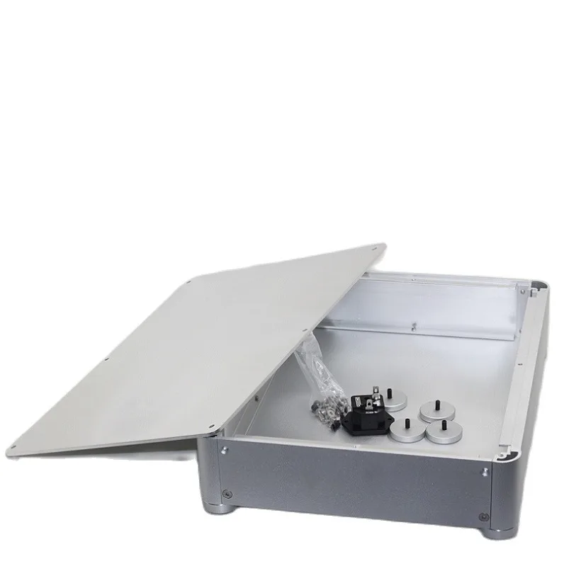 Усилитель для самостоятельной сборки 320*76*250 мм, Матовый алюминиевый круглый Угловой зеркальный усилитель, чехол для телефона, корпус для наушников