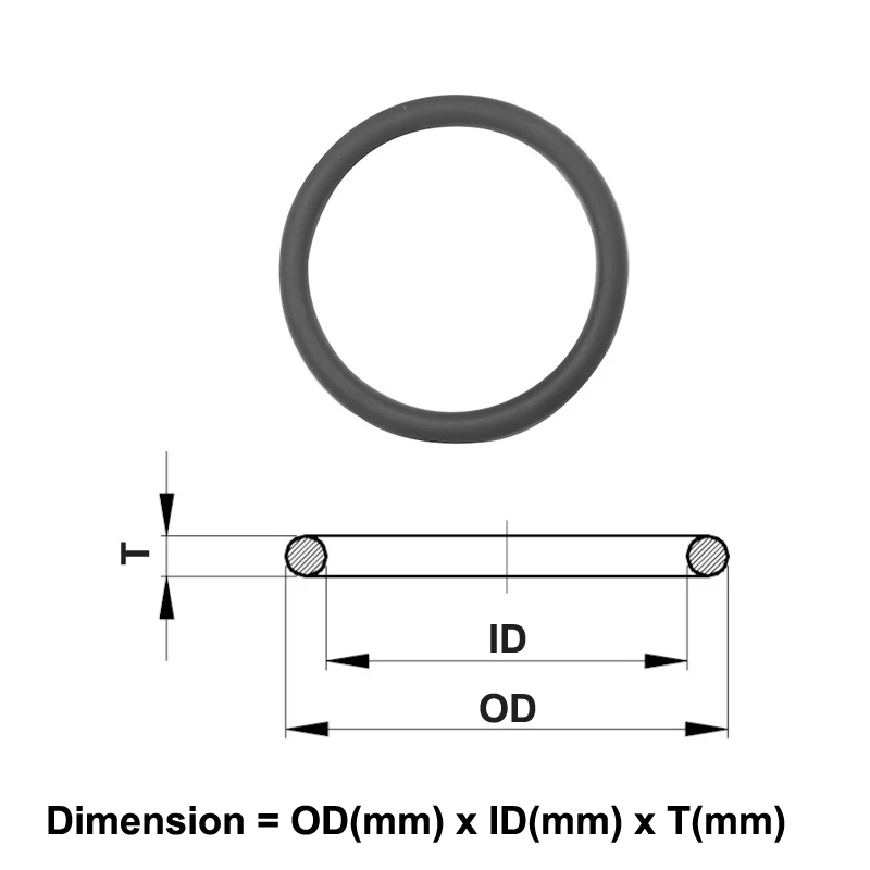 Water-tight Elastic Silicone O-Ring Seals for Flashlights Waterproof Usages - GITD Green