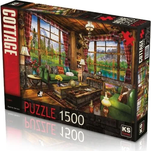 Ks Games Chalet 1500 Piece Jigsaw Puzzle 22016 Adhesive-free Room: 85x60 cm Box Room: 27x37x6,8 cm Age Group: 12 +