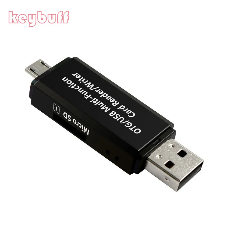 Adaptateur Micro USB OTG 2 en 1 USB 2.0, lecteur de cartes SD pour téléphone Android, tablette PC, appareil de lecture de cartes microsd