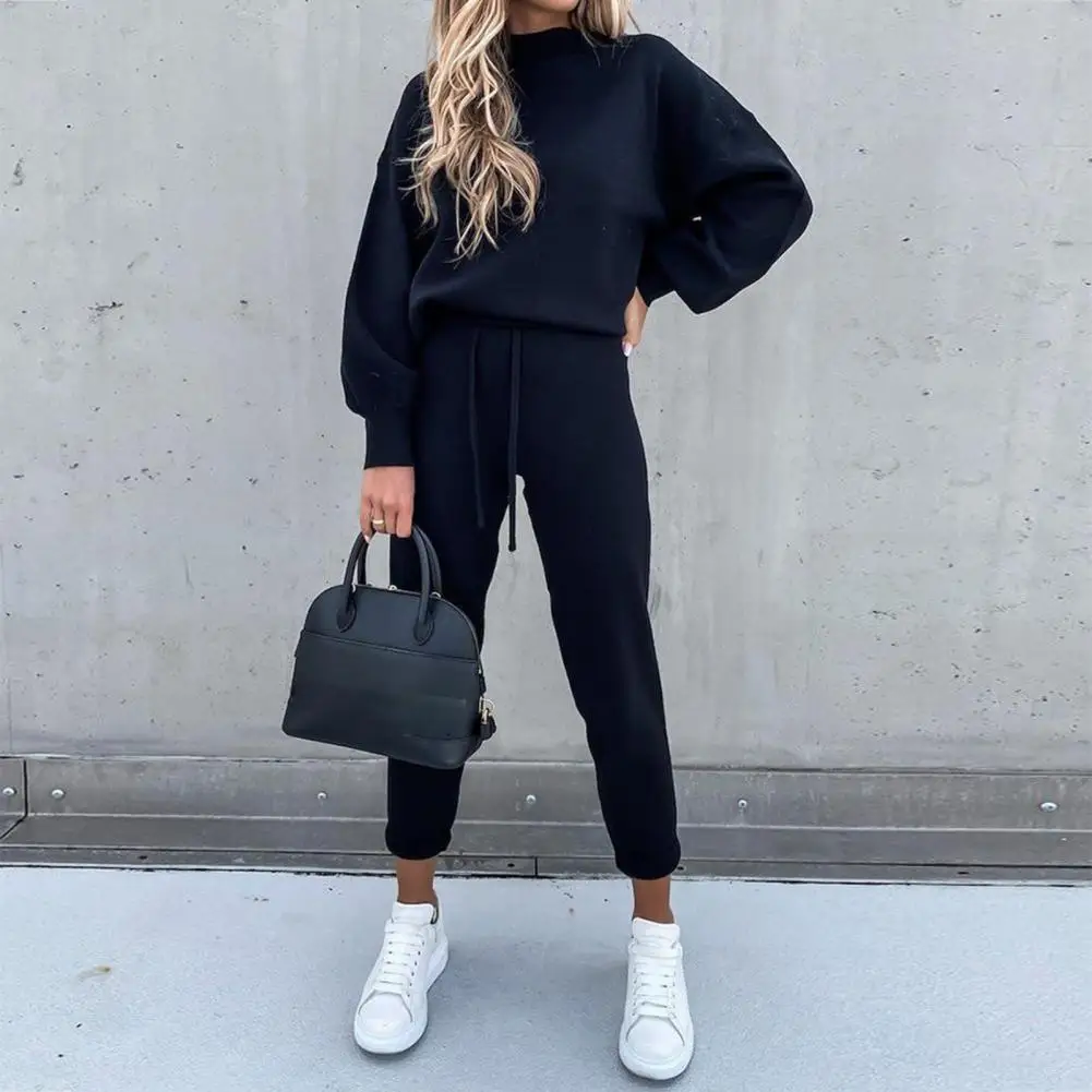 Women Tracksuit Set Autumn Long Sleeve Pullover Sweatshirt Pants Sportswear Gym Loose Clothes Women\'s Clothing спортивный костюм