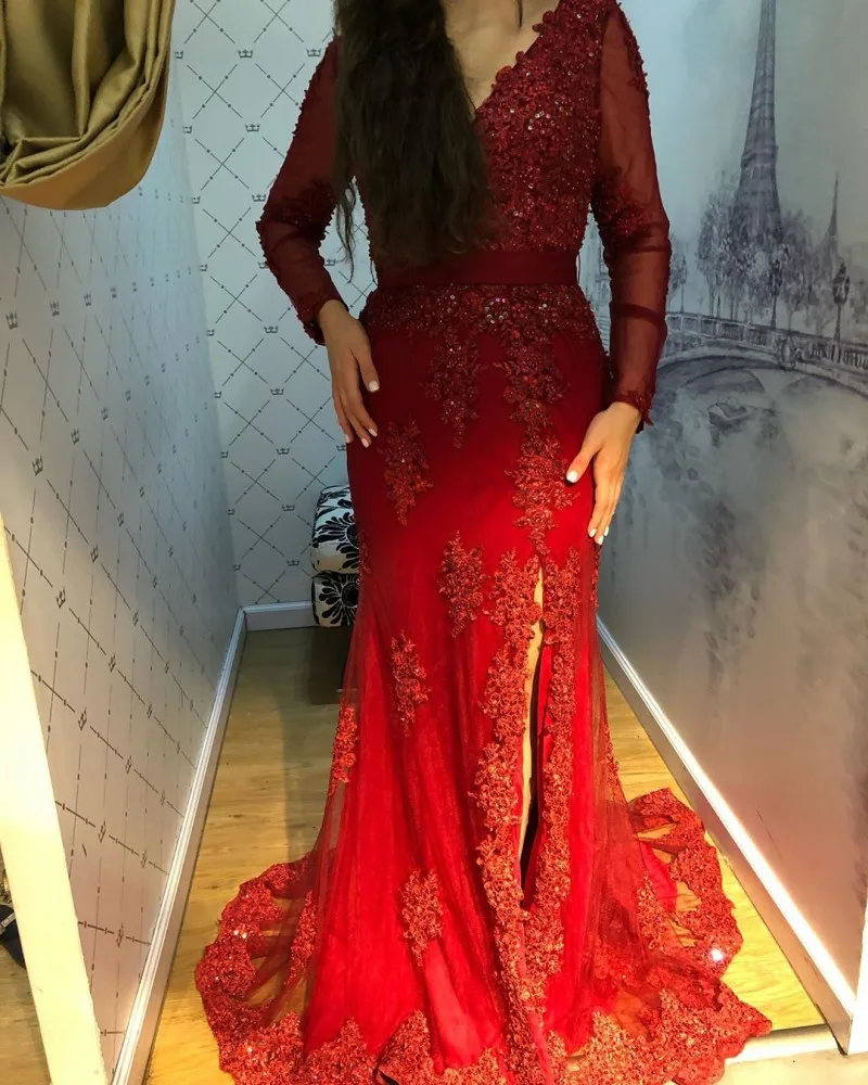 Abend Prom Kleider 2020 frau Party Nacht Promi Cocktail Lange Meerjungfrau Kleider Plus Größe Dubai Arabisch Formale Kleid