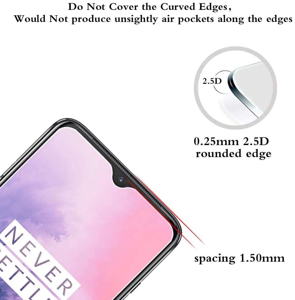 9D Tempered Glass For Oneplus 7 7T 6T 5T 6 5 3T 3 1+7 1+6 One Plus 7 Oneplus7 6 T 7T Screen Protector Protective Glas Cover Film