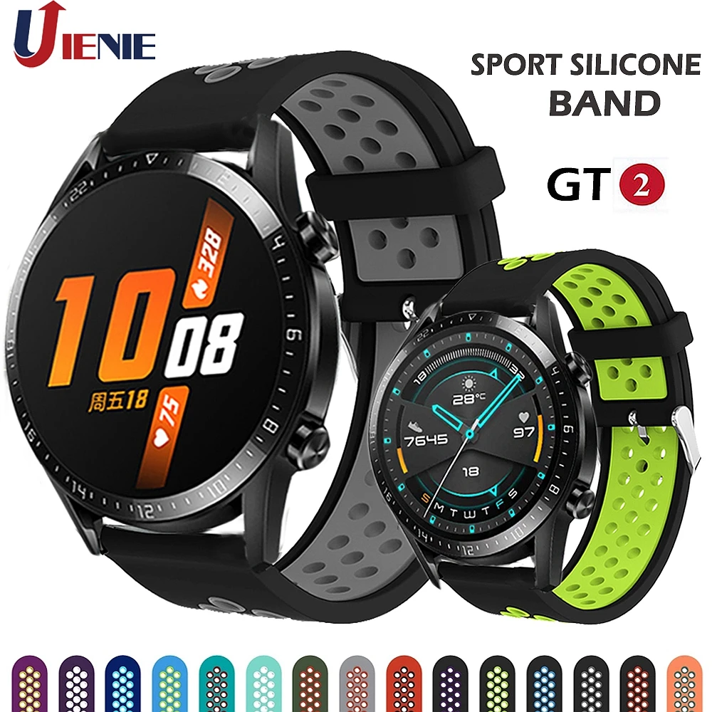 For GT2 Pro Strap Silicone Watchband for Huawei Watch GT 2 GT 46mm /GT 2e/HONOR Magic Band Sport Bracelet 22MM Wristband Correa