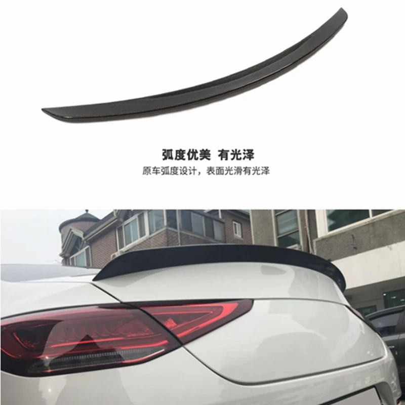 CLS Class Carbon Fiber Rear Trunk boot Spoiler Wings for Benz W257 C257 CLS400 CLS550 AMG Spoiler 2018 2019