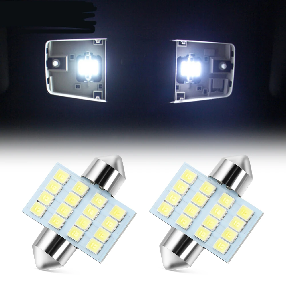 2PCS LED Car Dome Interior Map Lights Bulb Lamp For INFINITI EX FX JX Q QX G Class X25 EX35 EX37 EX25 G25 G35 G37 ESQ QX50 QX60