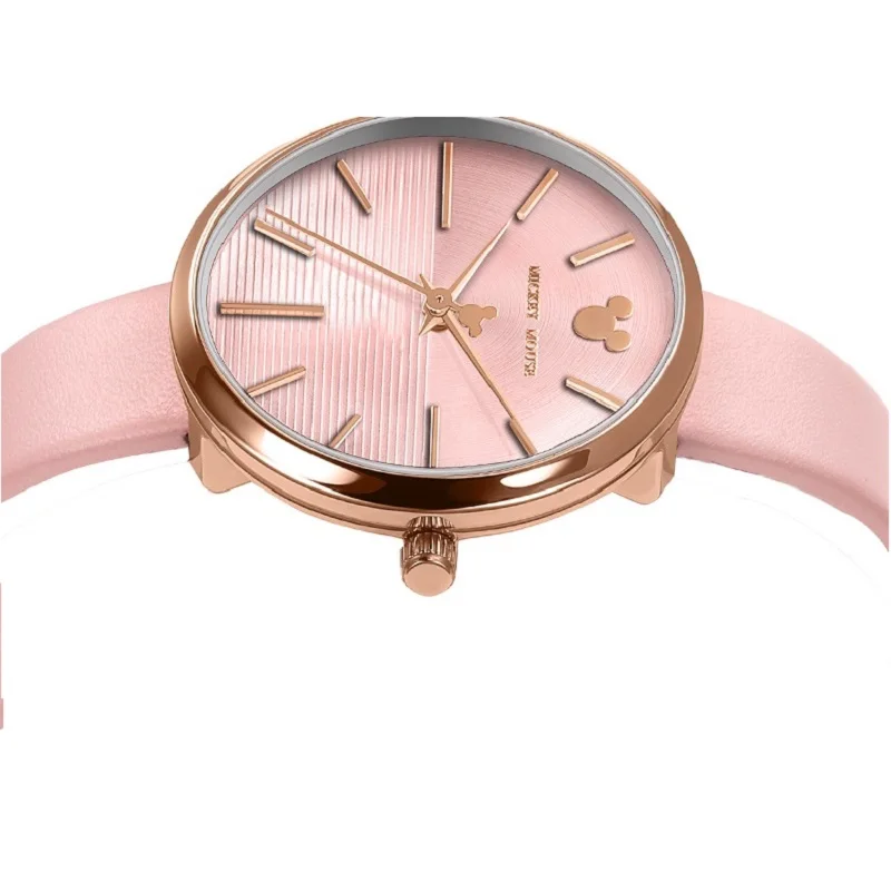 Disney Top Brand Original Womens Watches Mickey Mouse Leather Quartz Ladies Clock Fashion Waterproof Female Girls Party New Gift