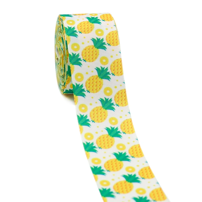 10 Yards 1,5" 38MM Frucht-Ananas-Printed-Kordelband für Haaraccessoires, DIY-Bastelbedarf, Nähen, Handarbeit Y2021051301 – Detail 10
