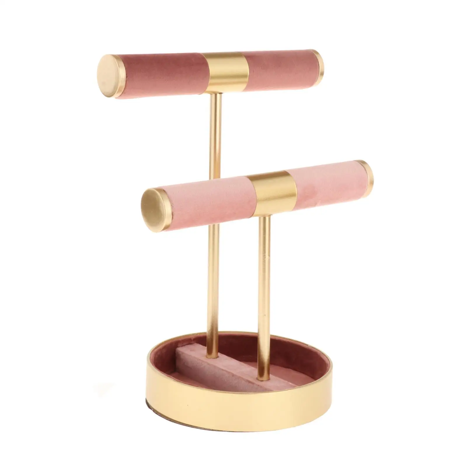 Jewelry Display T Bar Shelf Earring Studs Necklace Bracelet Hanging Stand Organizer Holder Desktop Bedroom Home Store Decoration