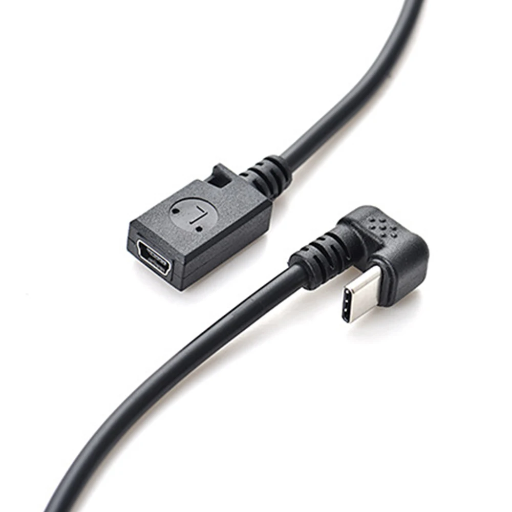 Adaptador USB 180 tipo C de 3,1 grados, convertidor macho a mini usb hembra de ángulo arriba y abajo, adaptador para teléfono móvil, tableta y PC