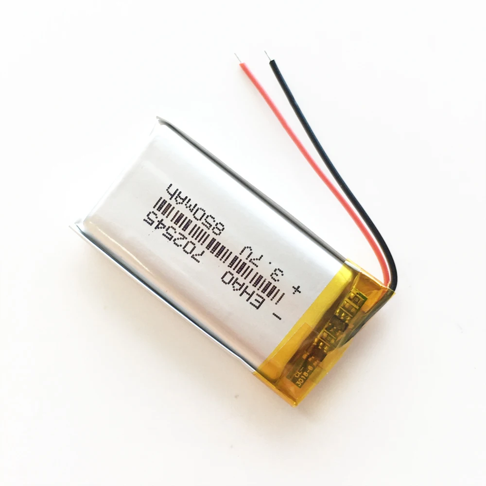 4x3.7V 850mAh litowo-polimerowa LiPo akumulator 702545 do Mp3 PAD DVD e-book zestaw słuchawkowy Bluetooth masażer inteligentny zegarek