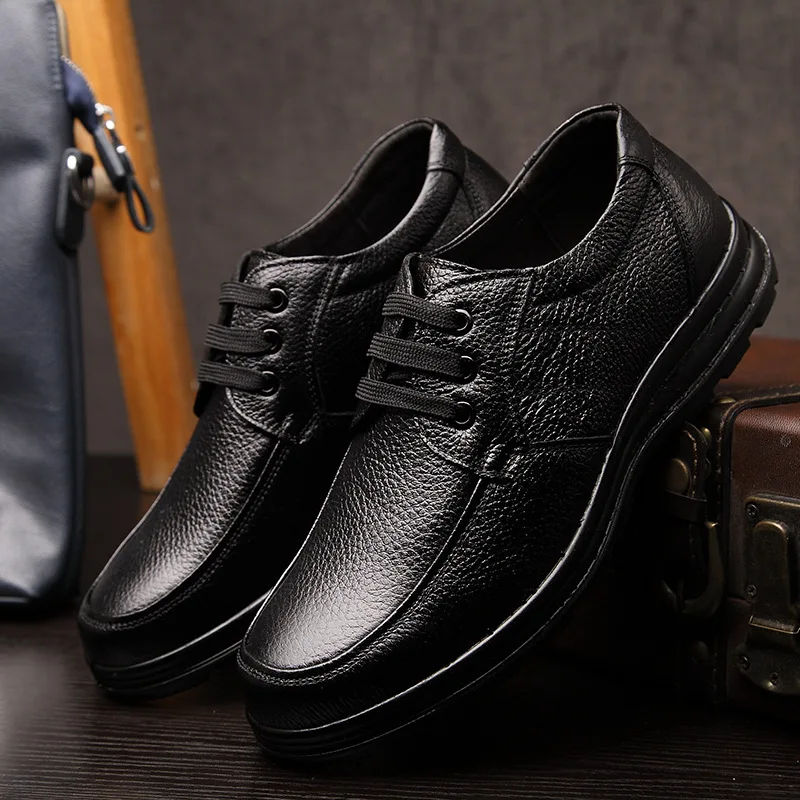 NPEZKGC Genuine leather men casual shoes,handmade fashion comfortable breathable men shoes comfortable casual shoes