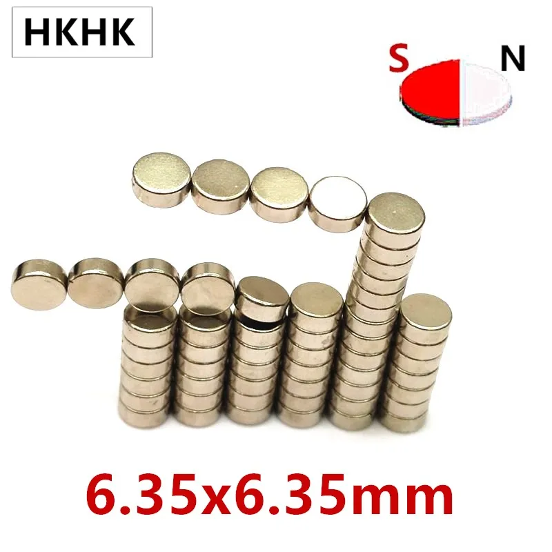 20pc Diametrically Neodymium Magnet 6.35x6.35 mm 6mm diametrical neodymium magnet Magnetic encoder magnet