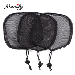 Nunify Top Qulity Guleless Hairnet With Adjustable Strap Hairnet Ponytail Black Color Wig Cap For Making Hair Bun Hair
