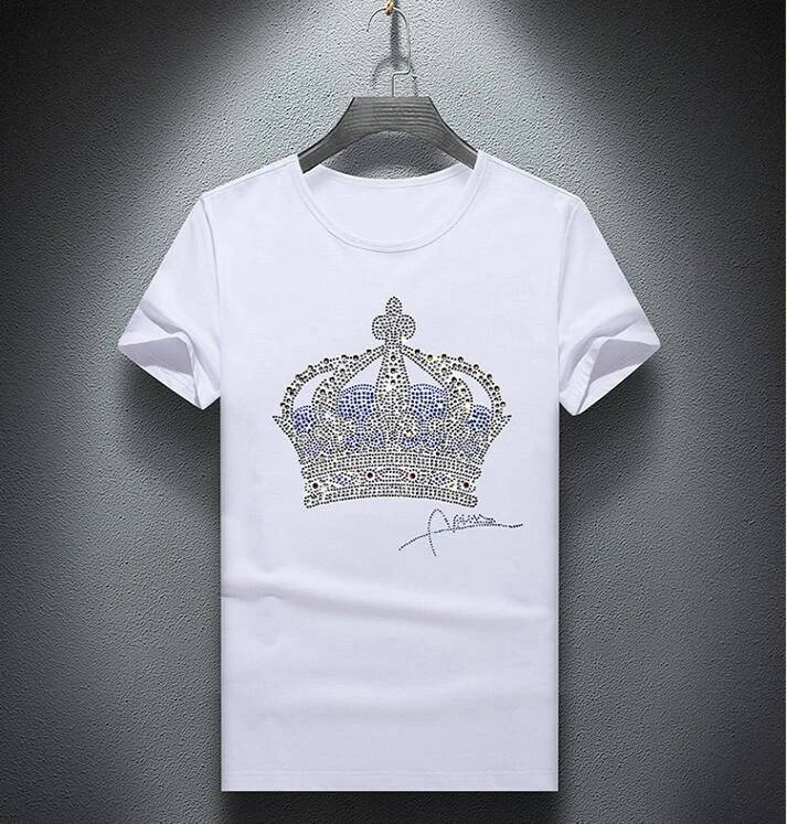 Men  diamond design Tshirt fashion t-shirts men funny t shirts tops and tees