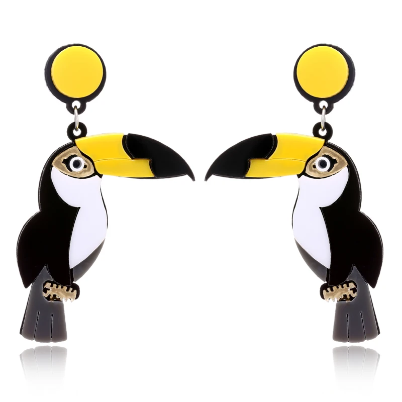 YAOLOGE Big Drop Earrings For Women Statement Acrylic Fruit Letters Exaggeration Funny Fashion Earrings 2020 Jewelry Wholesale