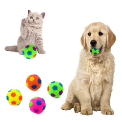 Luminous Bouncing Ball Pet Dog Puppy LED Ball Light Up Flashing Play Toy Chasing Bounce Spiky Ball Pet Interactive Toys