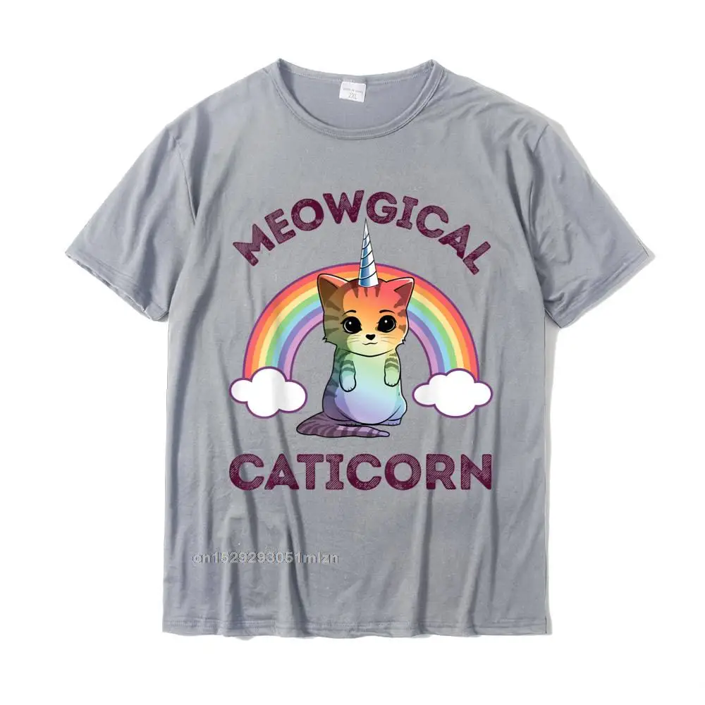 Meowgical Caticorn T Shirt Cat Unicorn Women Women Kittycorn Funny Casual T Shirt Cotton Men's Tops Tees Casual