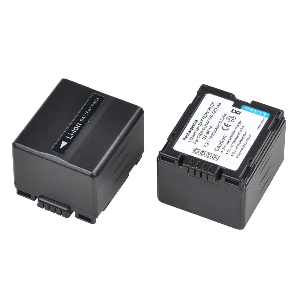 2x1400mAh CGA-DU21 VBD070 VBD140 DU07 DU12 DU14 bateria + podwójna ładowarka LED USB do PANASONIC NV-GS10 GS100K GS17E PV-GS65 GS180 PV