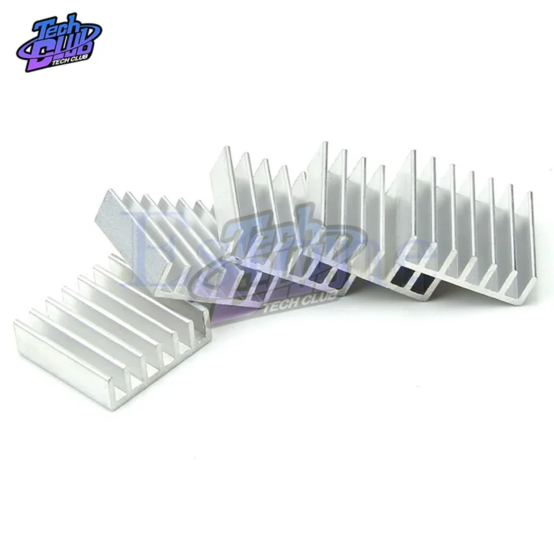 50pcs/Lot 20x20x6mm Radiator Aluminum Heatsink Extruded Heat Sink for LM2596 LM2577 LM2576 LED Electronic Heat Dissipation Cool