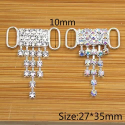 Rectangle Metal Buckles, Diamond Buckle, Sewing Handwork Ribbon Accessory, Hot Offer, 27x35mm, 10Pcs Lot