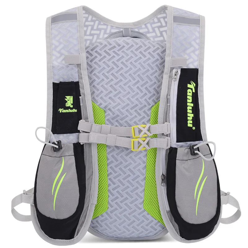 TANLUHU 693 Running Marathon Hydrating Nylon 5.5L Outdoor Men Women Running Bag Hiking Backpack Vest Marathon Riding Backpack