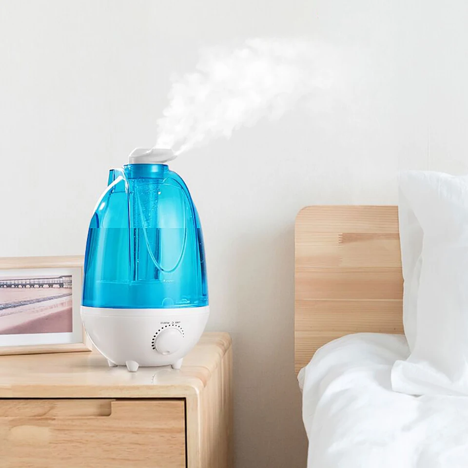4000ML Ultrasonic Air Humidifier Double Sprayers Big Mist Volume Fog Mist Maker Essential Oil Diffuser For Home Office Baby Room