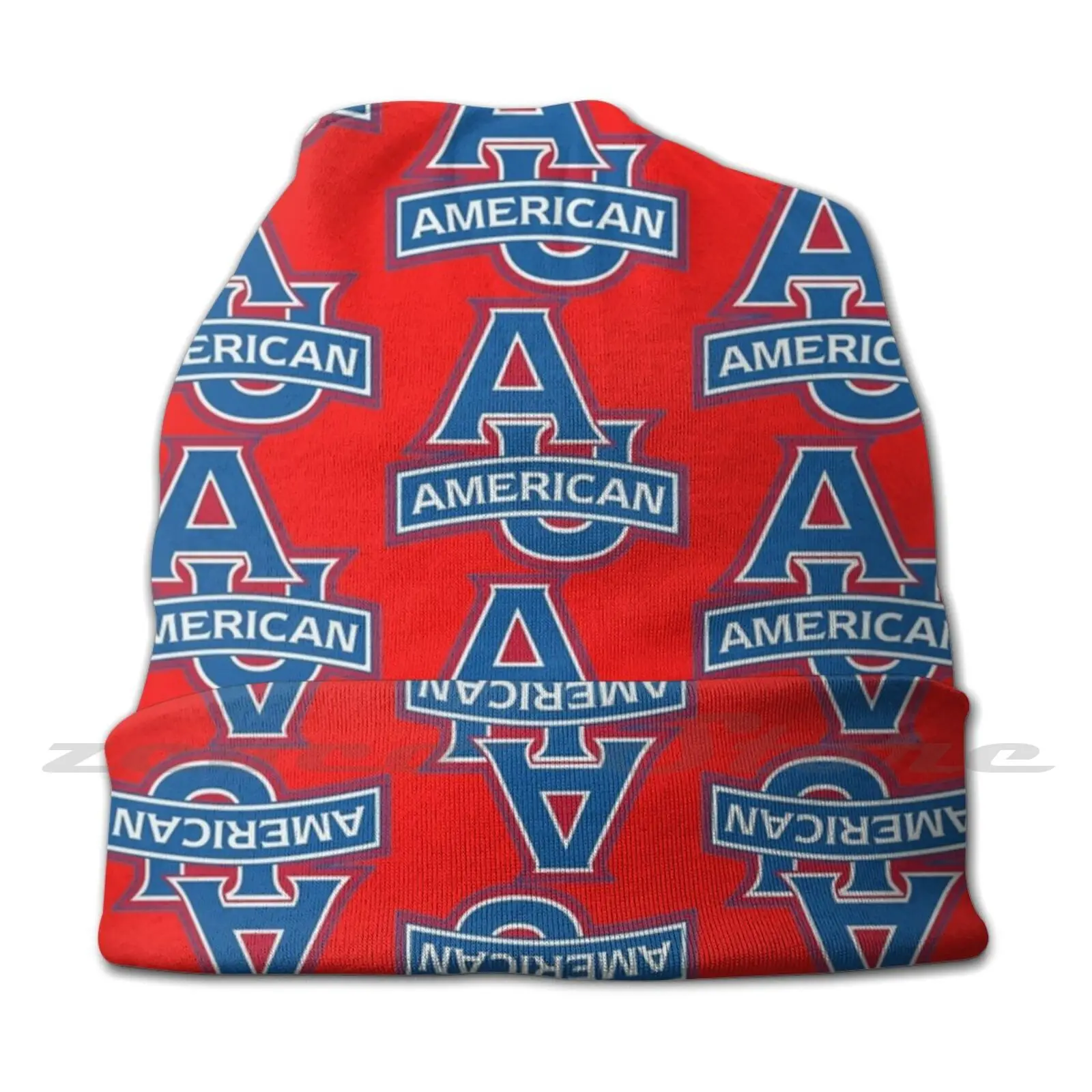 American University Knit Hat Elastic Soft Personalized Pattern Present Cap Go Australia American University University Florida