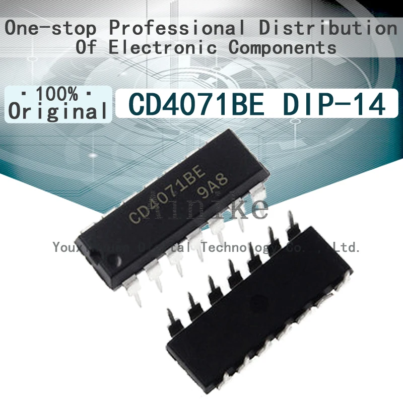 

10/Pcs New Original CD4071BD CD4071BE DIP-14 Four 2 input or gate logic IC chip