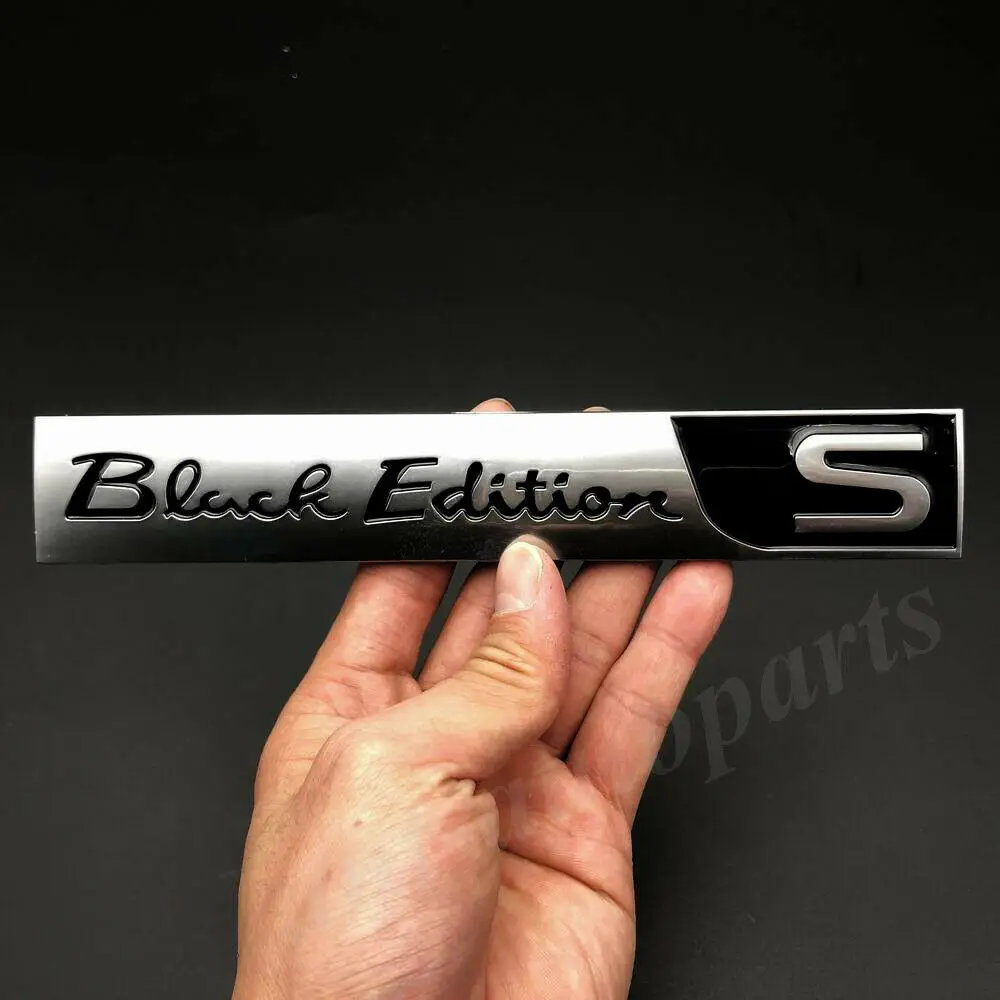 3D Car Trunk Black Edition S Emblem Badge Decal Sticker For LX570 2015-2019