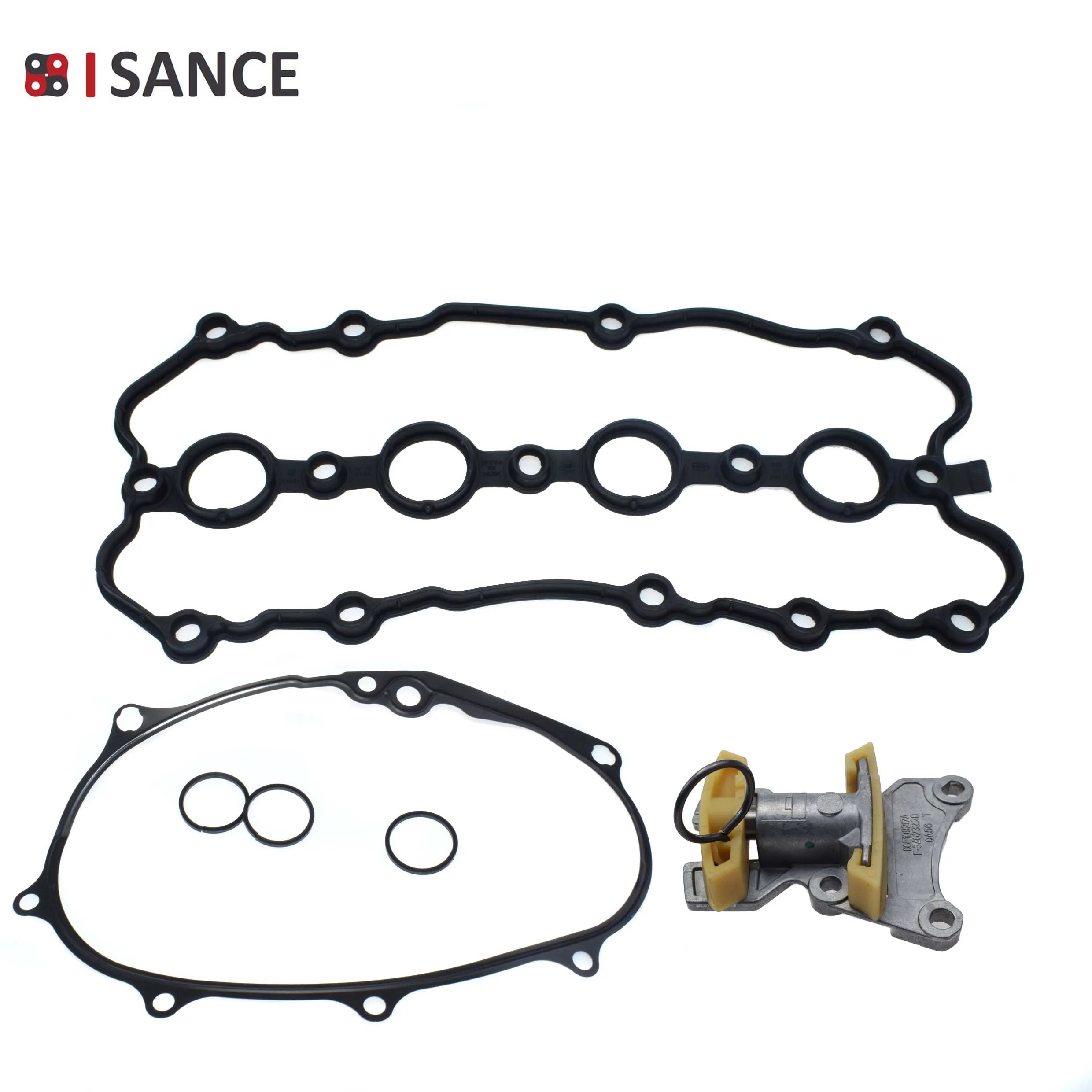 Engine Chain Timing Cover Gasket Seal + Tensioner Kit For 2.0 Audi VW Skoda Seat 06F198107A 06D103121B 06F103483D 06F109217A