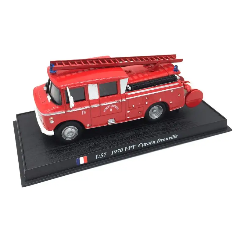 

Rare 1/57 New Special Die-cast Metal France 1970 Fire Truck Model Furniture Display Collection Toys For Children